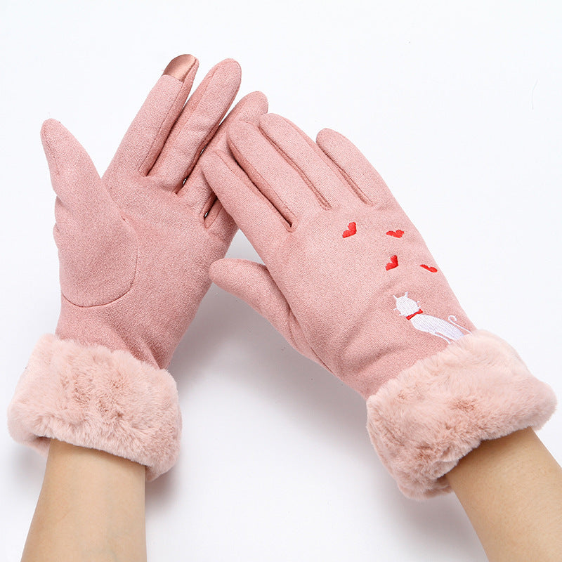 Women’s Winter Suede Gloves