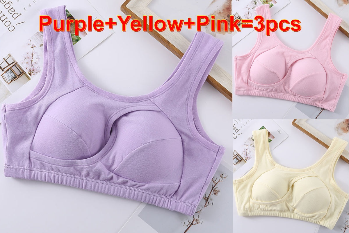 Plus Size Wireless Cotton Bra