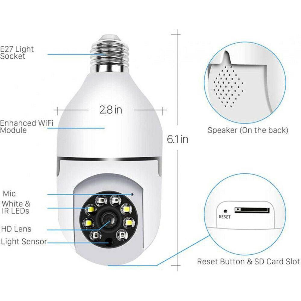 Smart Home E27 Glühbirnenkamera
