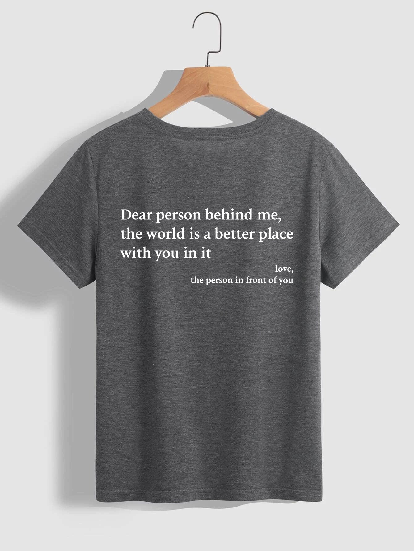 T-shirt à slogan imprimé pour femme