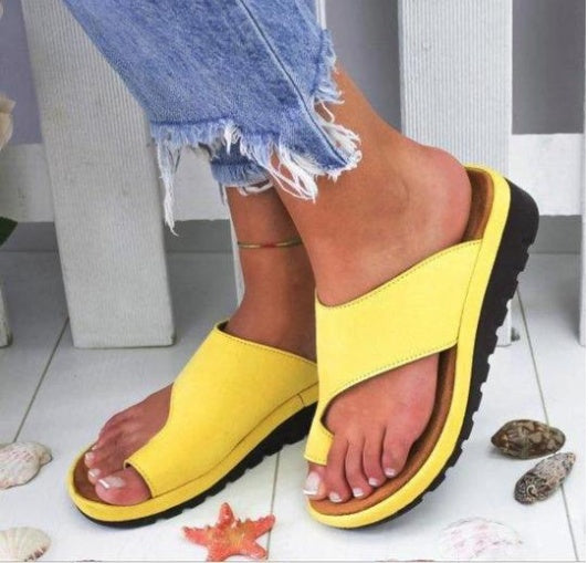 Rutschfeste Plateau-Flip-Flops Damen