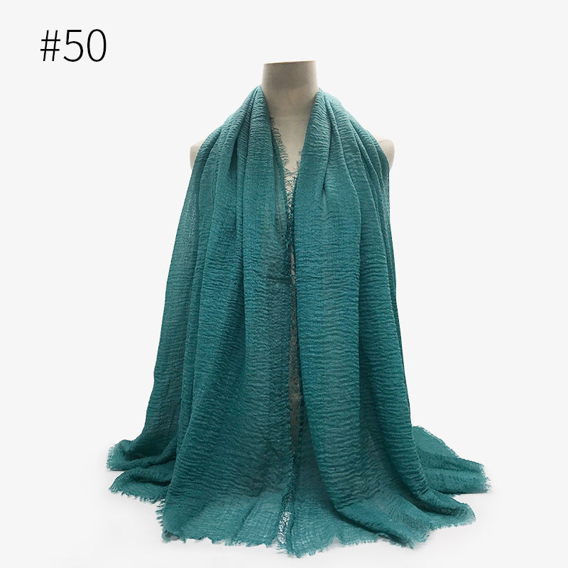 Foulard hijab en coton à bulles