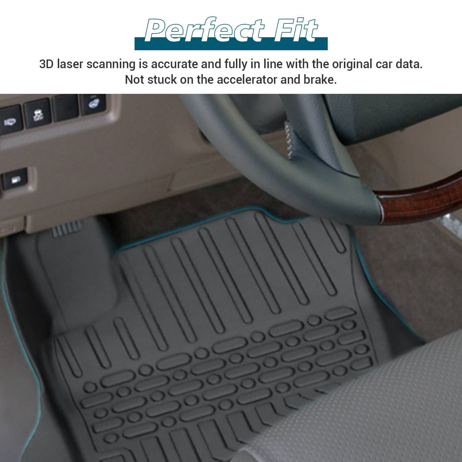 TPE Rubber Car Floor Mats For GX460 & 4Runner