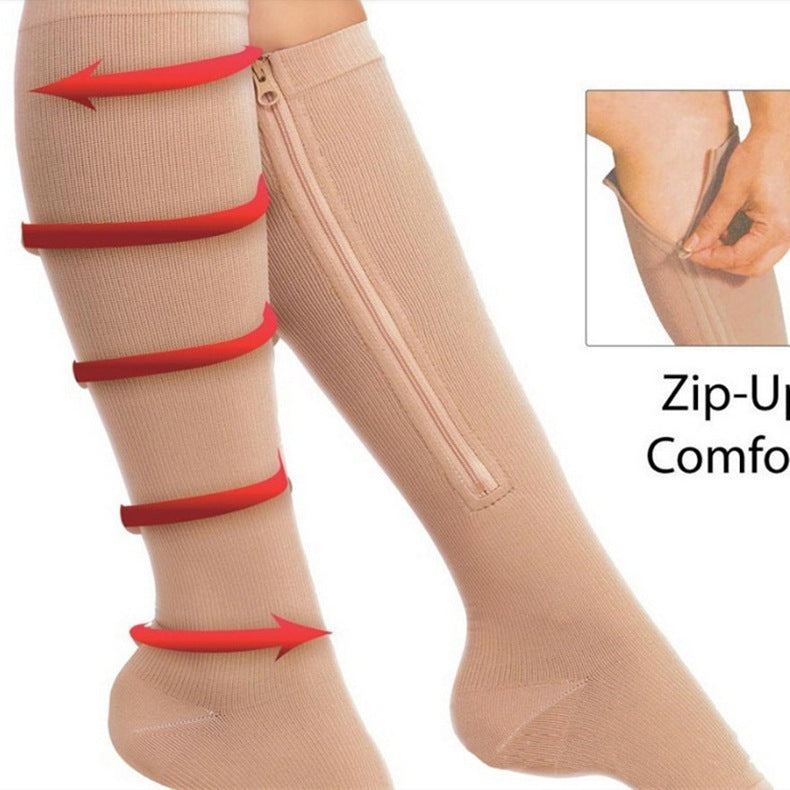 Compression Zipper Yoga Socks