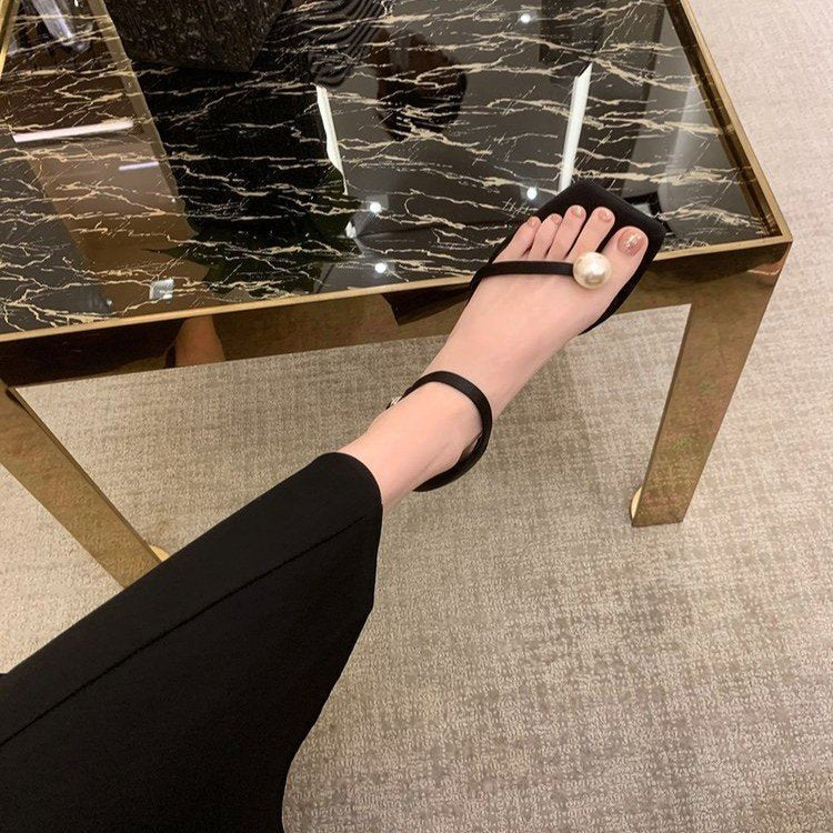Damen Sandalen mit Perlen im Fairy Style