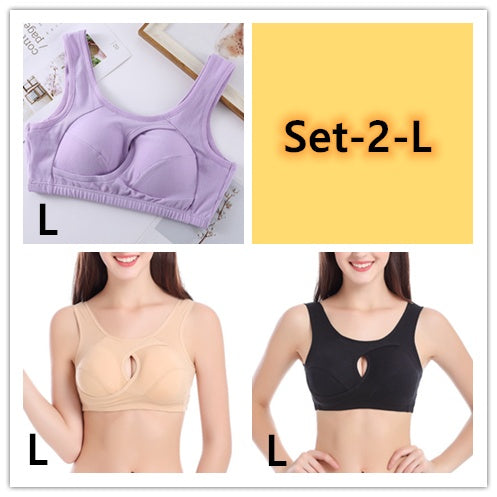 Plus Size Wireless Cotton Bra