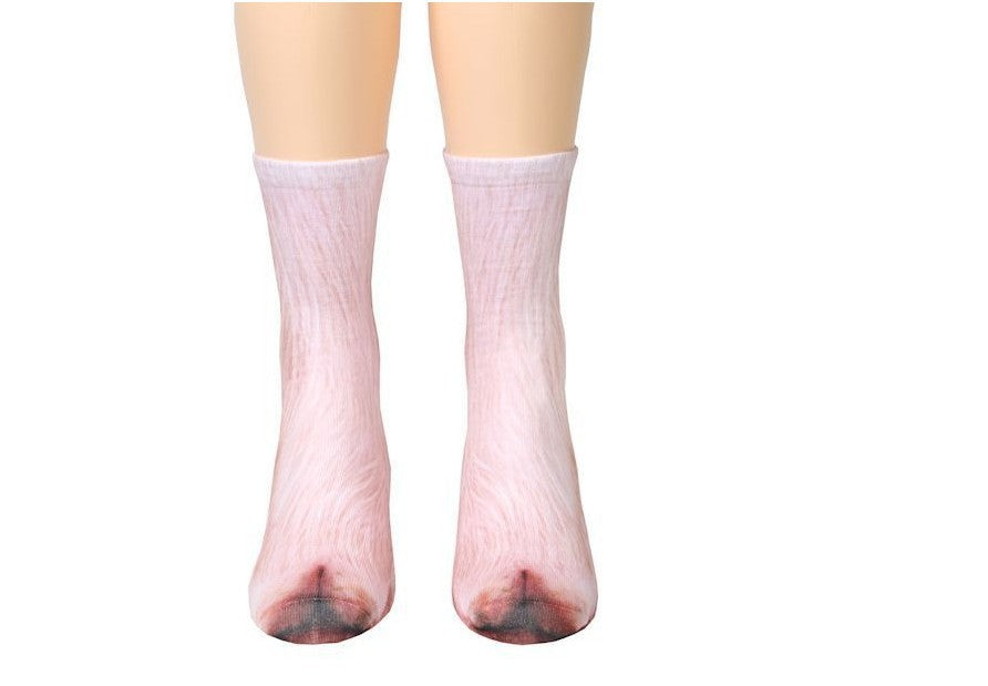 3D Cat Paw Long Socks – Unisex Fun
