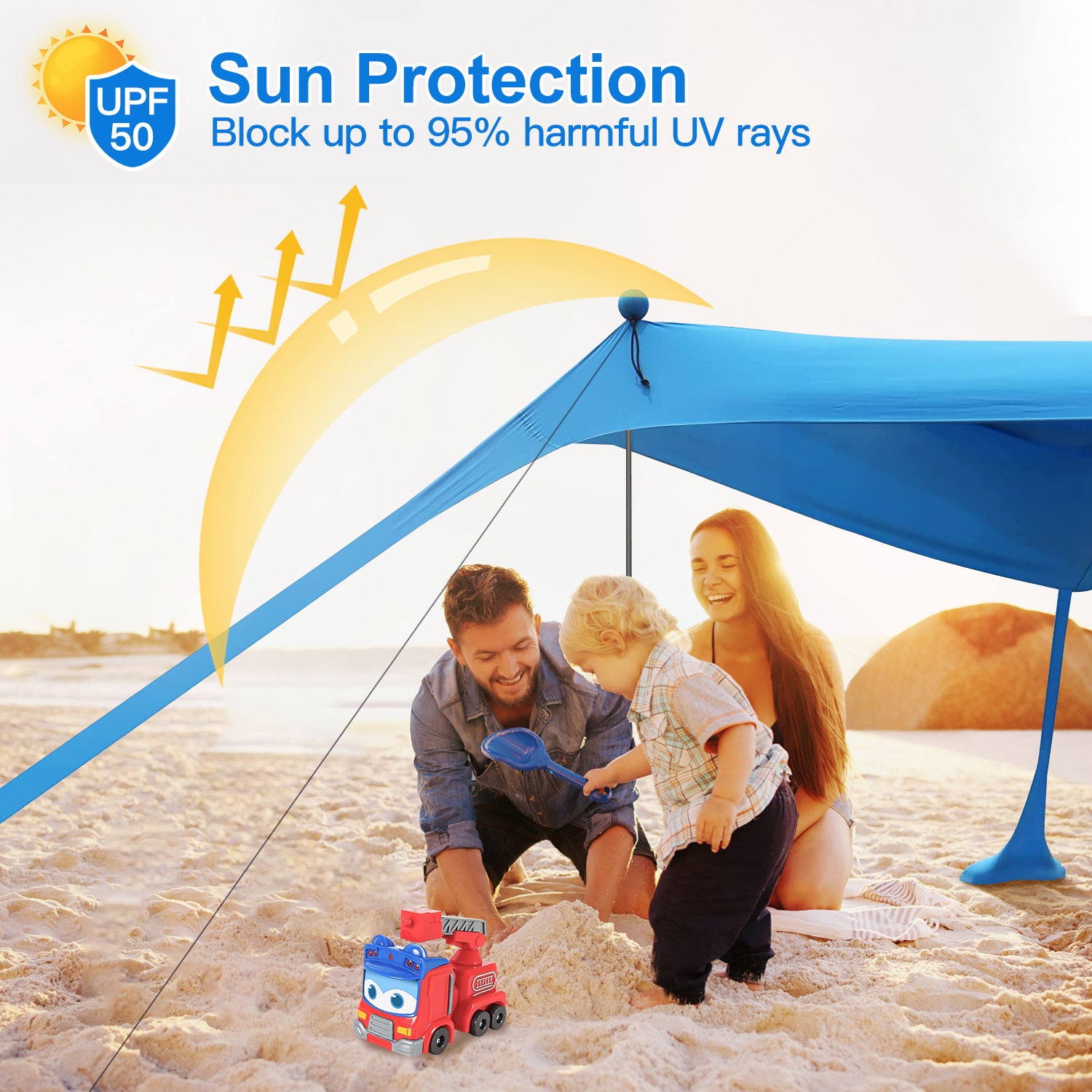 5–8 Person Beach Tent Canopy 10x10ft