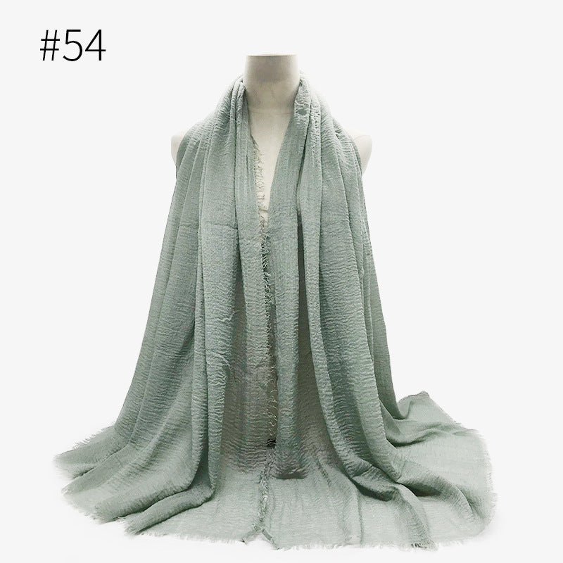 Foulard hijab en coton à bulles