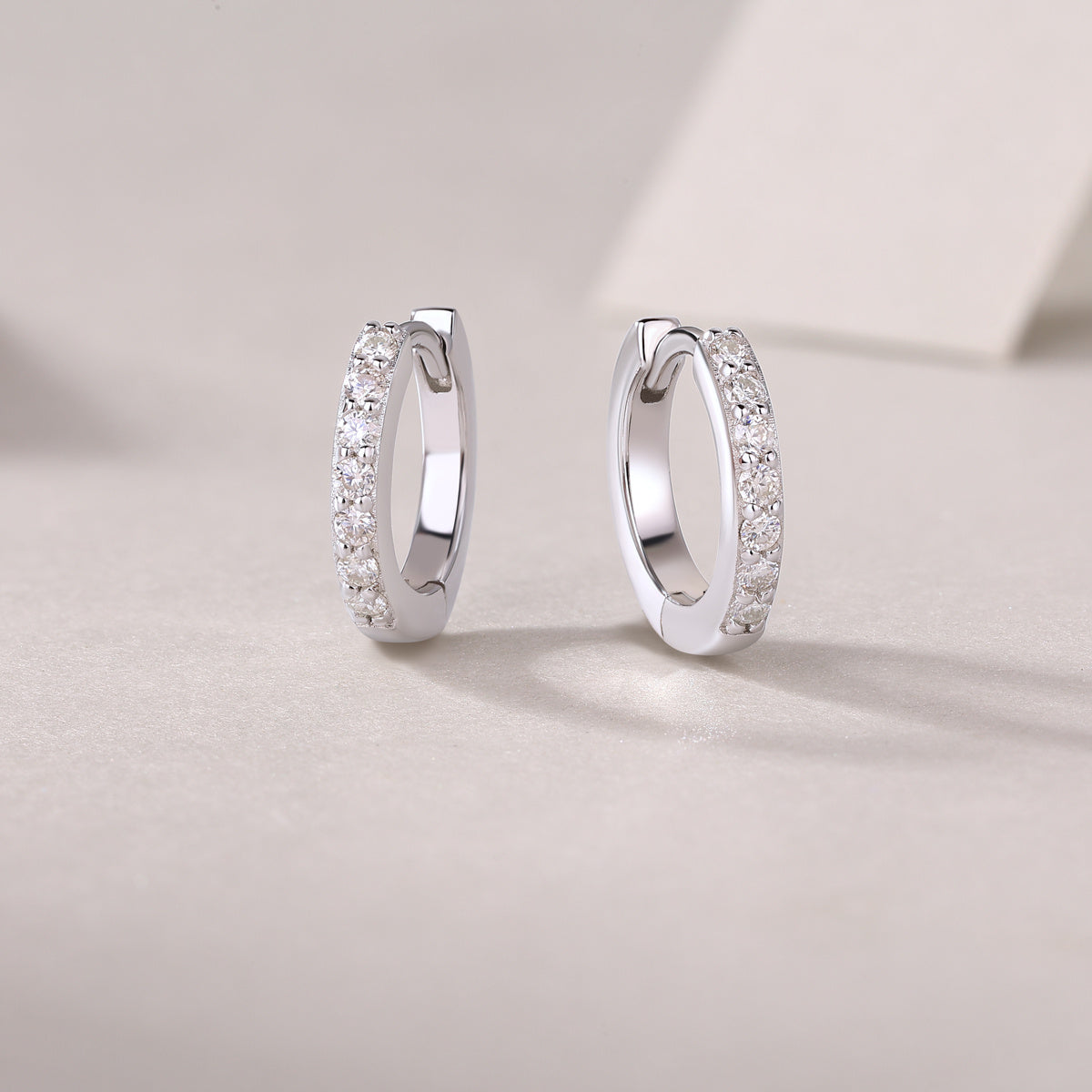 Sure Moissanite Silver Stud Earrings