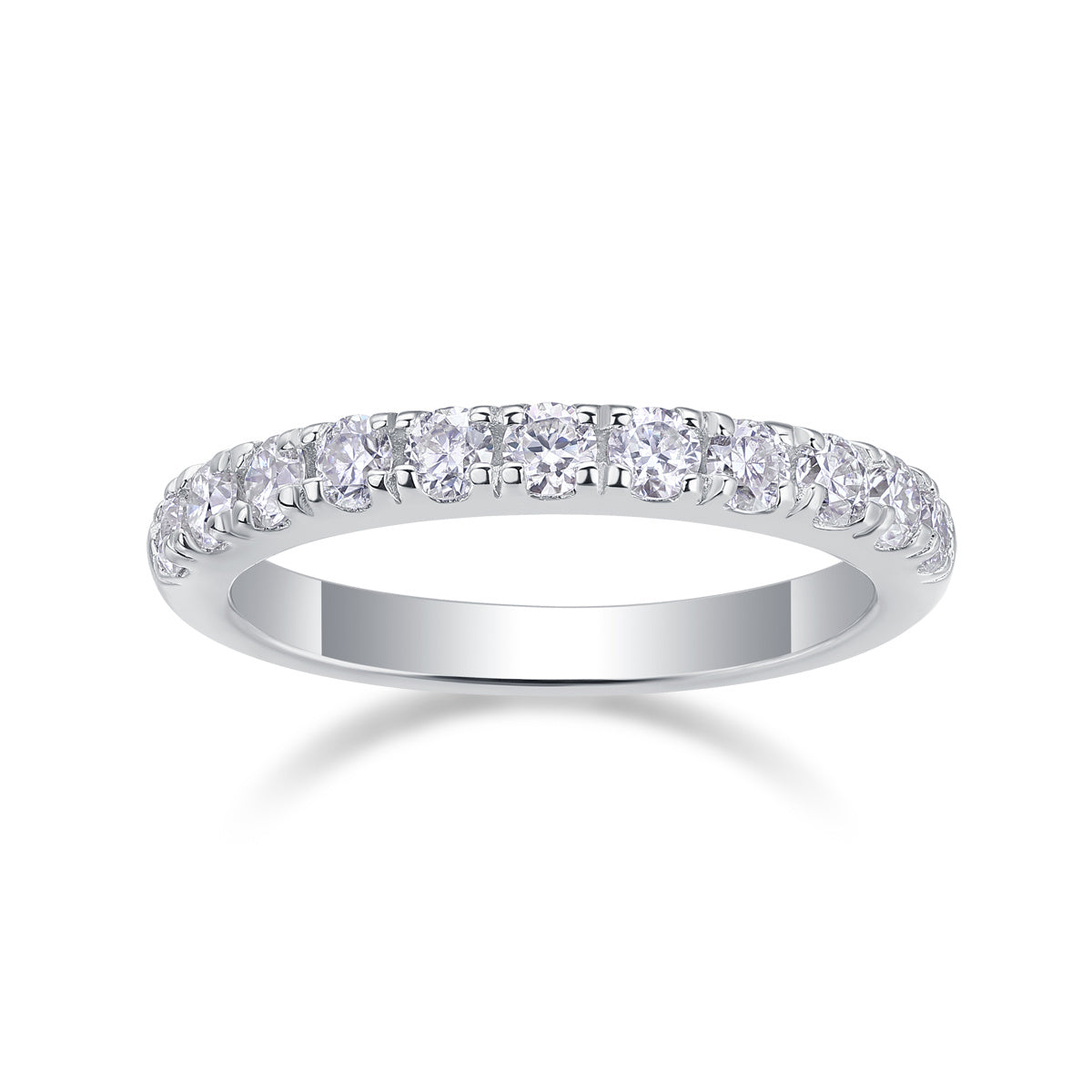 Parallel World Moissanite Silver Ring