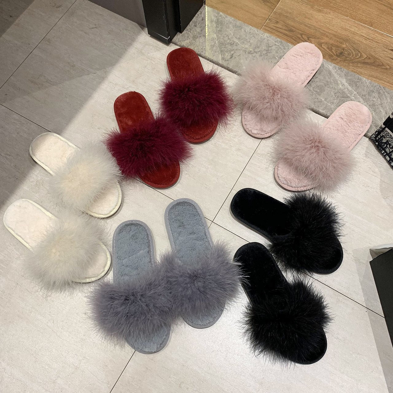 Women's Outdoor Furry Casual Sandals