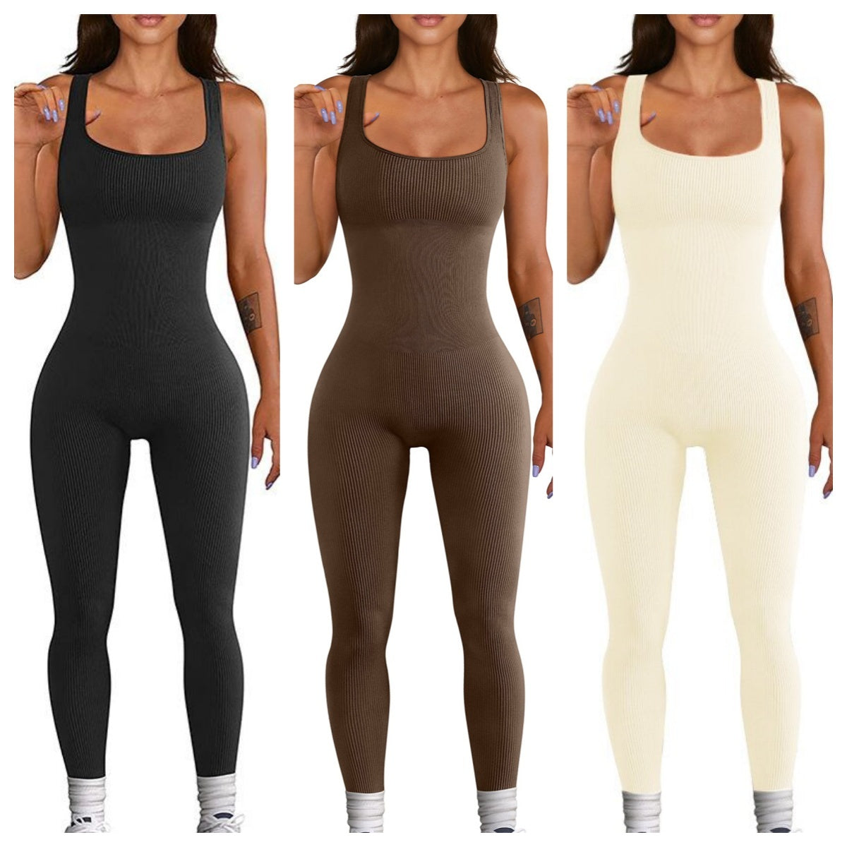 Straps-Tanktop und Strumpfhose für Damen