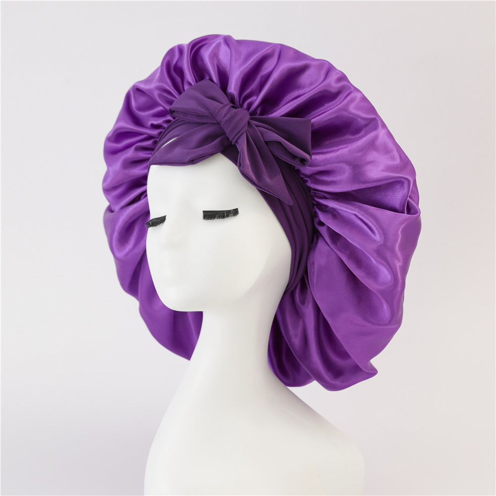 Silk Satin Bonnet for Curly Hair