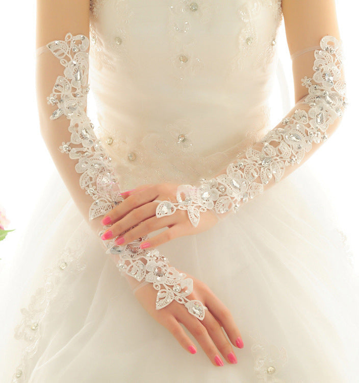 Long Bridal Sunscreen Dress Gloves