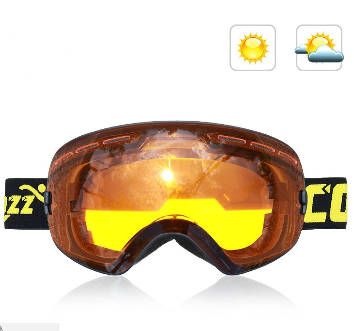 Double-Layer Spherical Anti-Fog Glasses