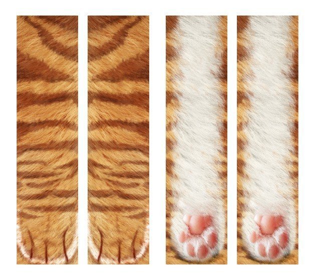 3D Cat Paw Long Socks – Unisex Fun