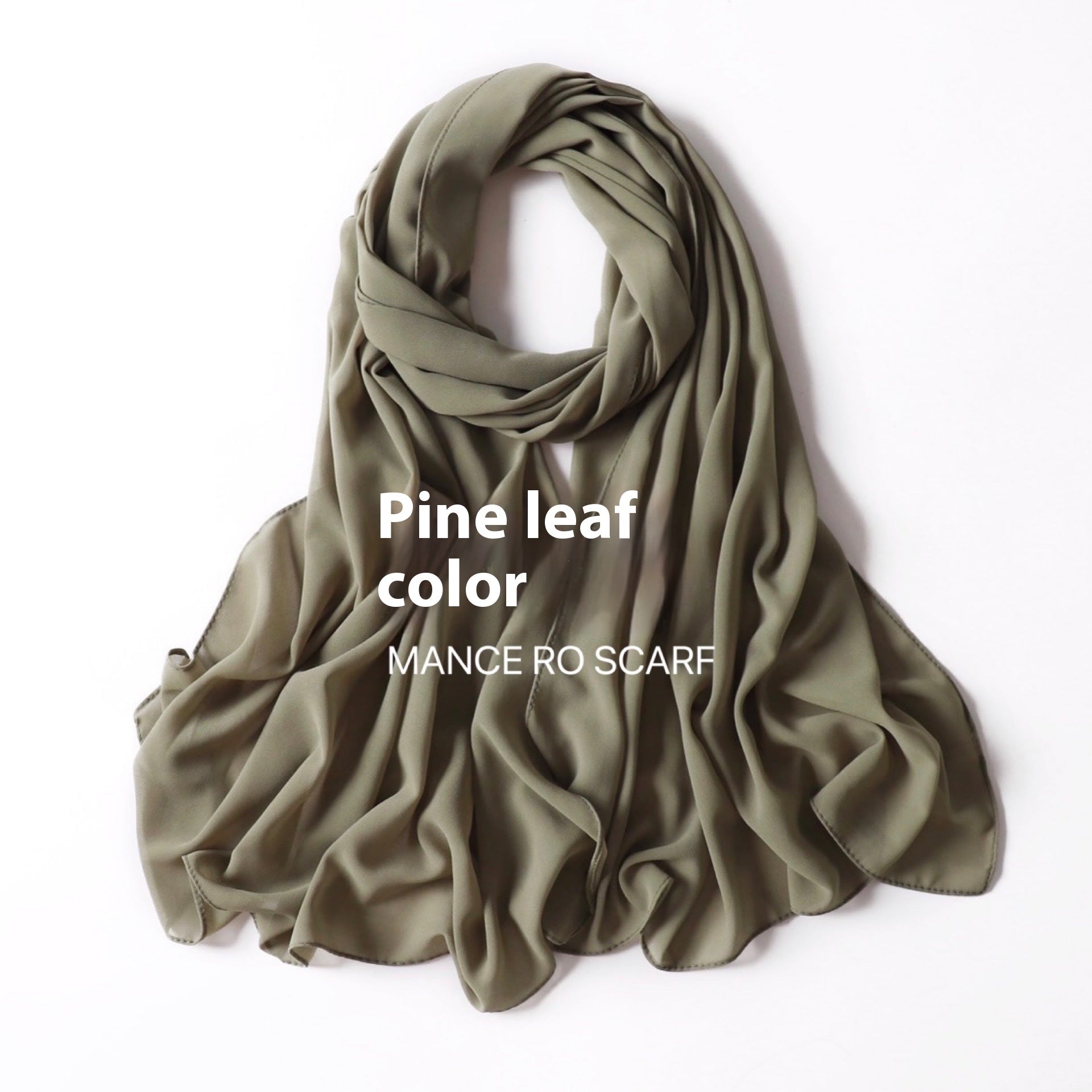 Foulard en mousseline de soie perlée