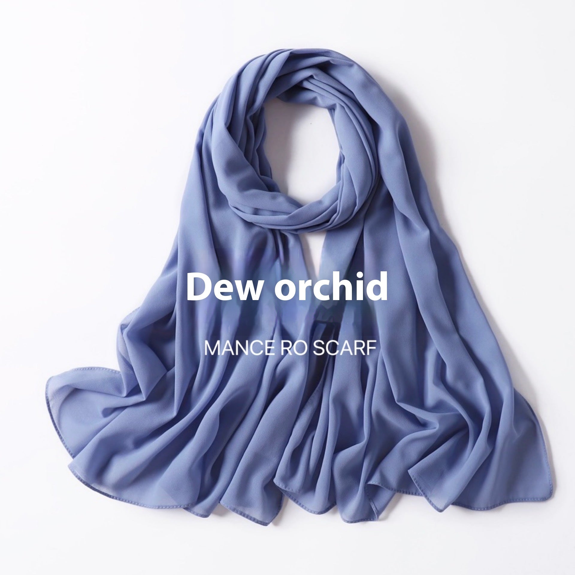 Foulard en mousseline de soie perlée