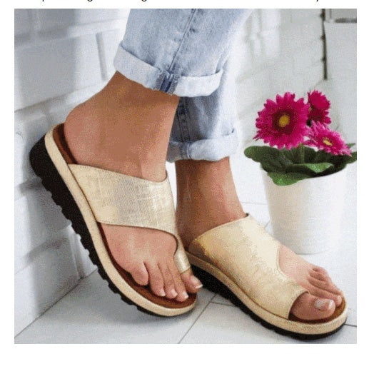 Rutschfeste Plateau-Flip-Flops Damen