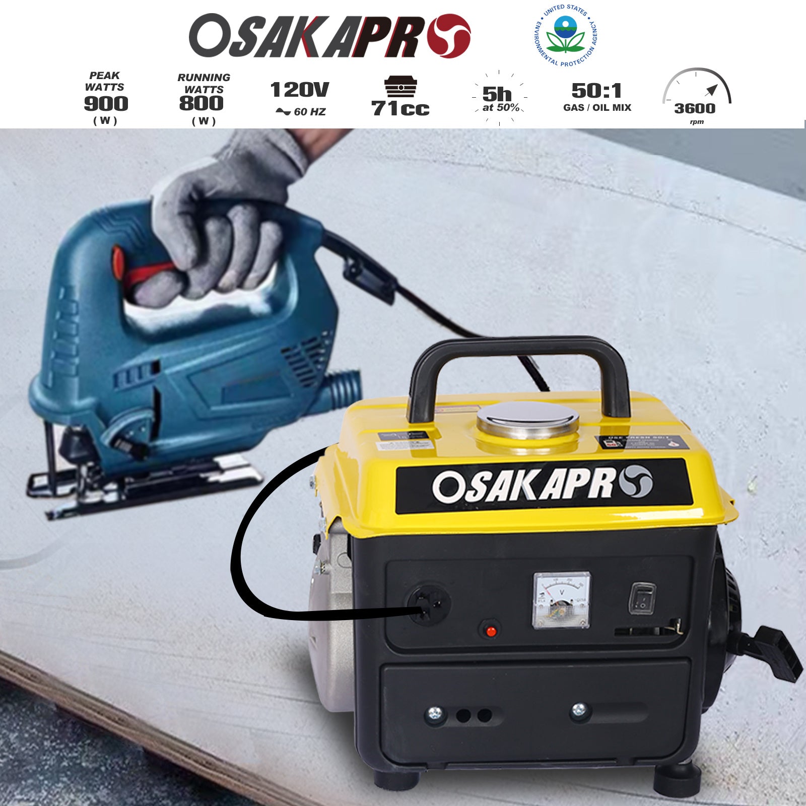 Metal Portable Power Generator