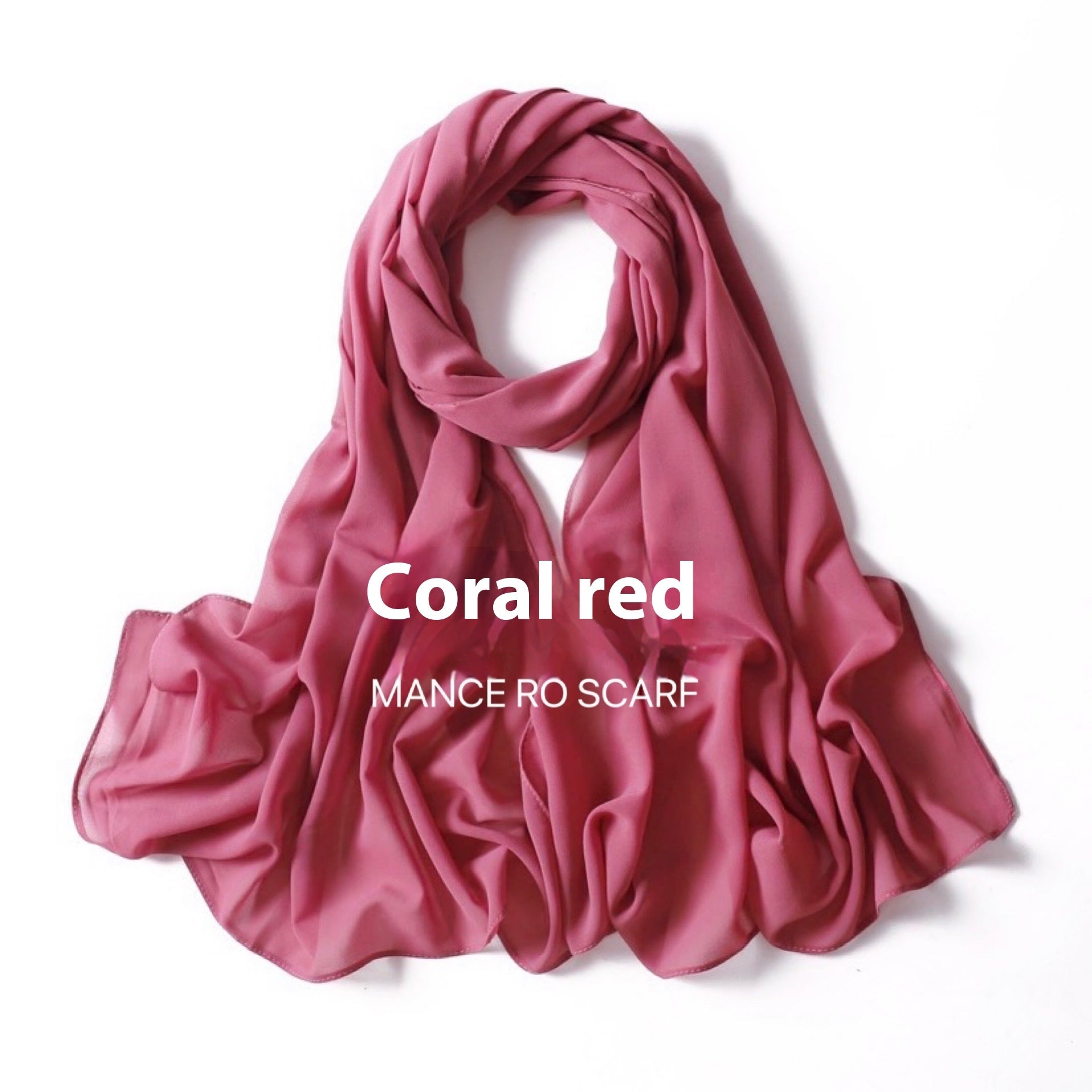 Foulard en mousseline de soie perlée