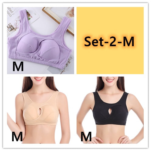 Plus Size Wireless Cotton Bra
