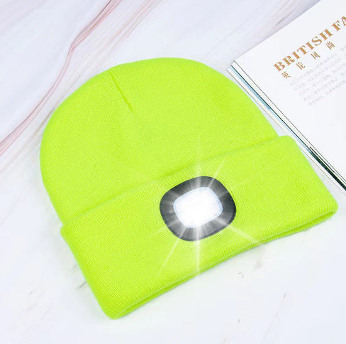 Bonnet en tricot lumineux à LED