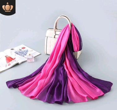 Foulard en soie dégradé Châle de plage