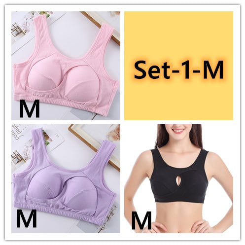 Plus Size Wireless Cotton Bra