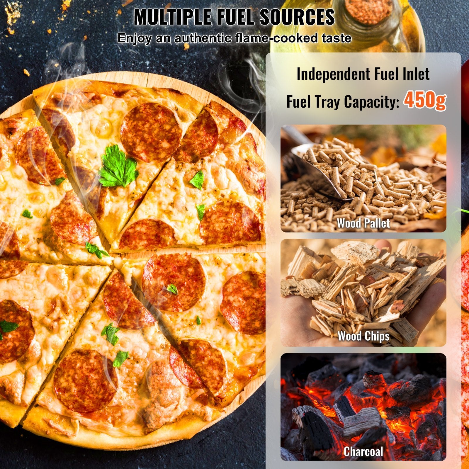 VEVOR 12 Tragbarer Outdoor-Pizzaofen