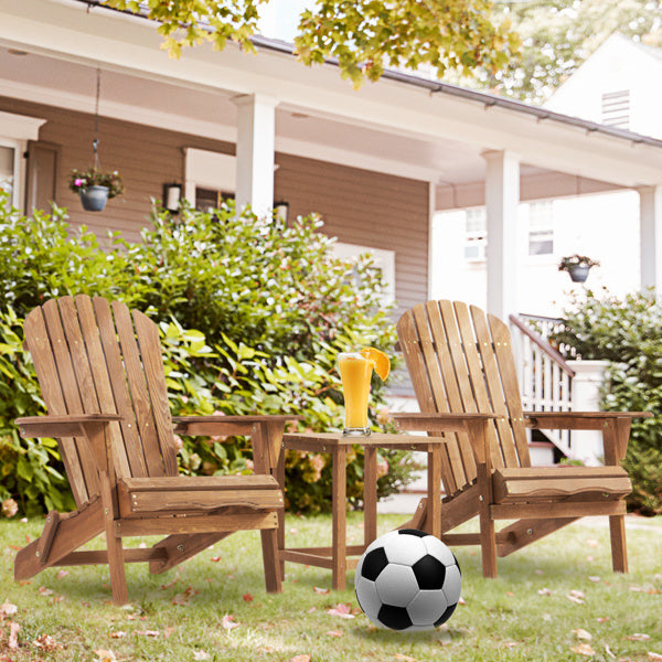 Wooden Folding Outdoor Beach Chair Set