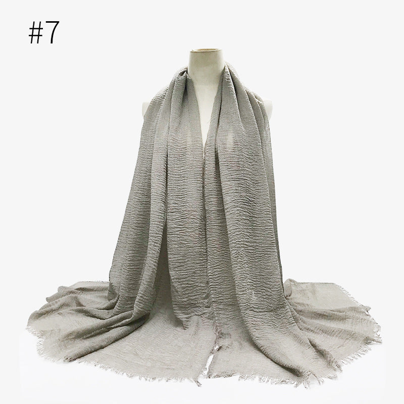 Foulard hijab en coton à bulles