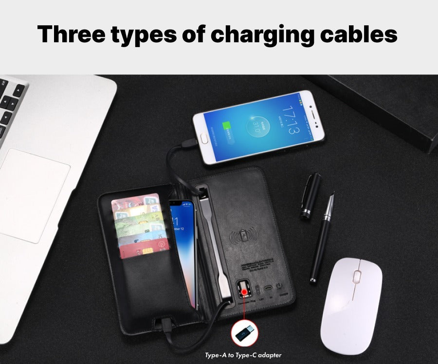 Charging Wallet with Built-In Power Bank