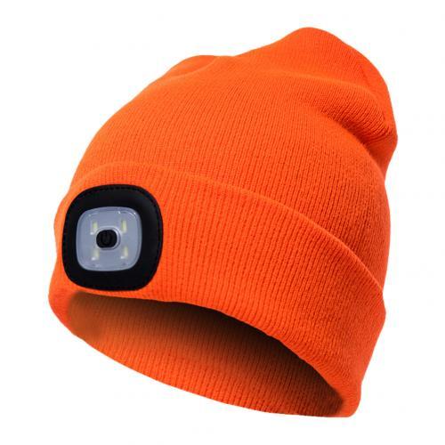 Bonnet en tricot lumineux à LED