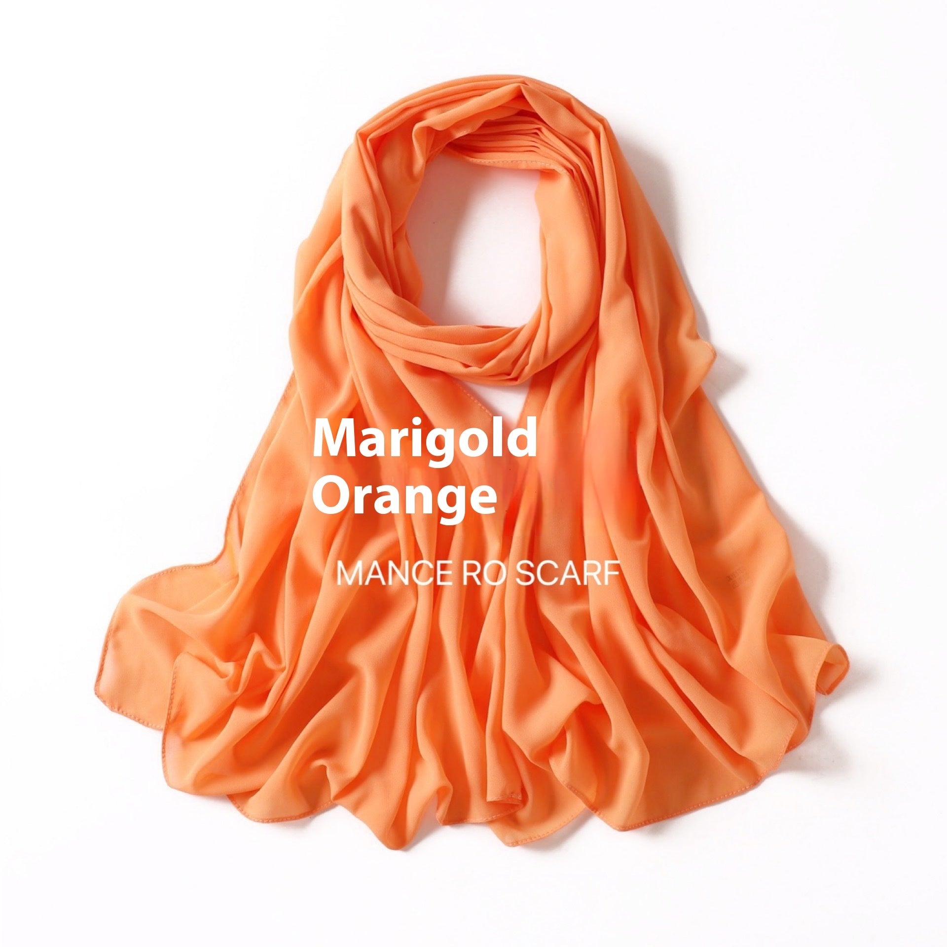Foulard en mousseline de soie perlée