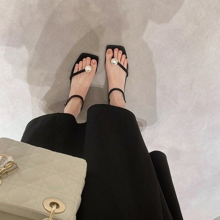 Damen Sandalen mit Perlen im Fairy Style