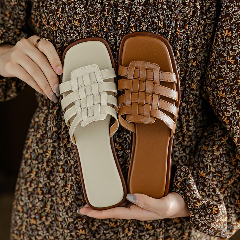 Retro Chic French Sandals for Women