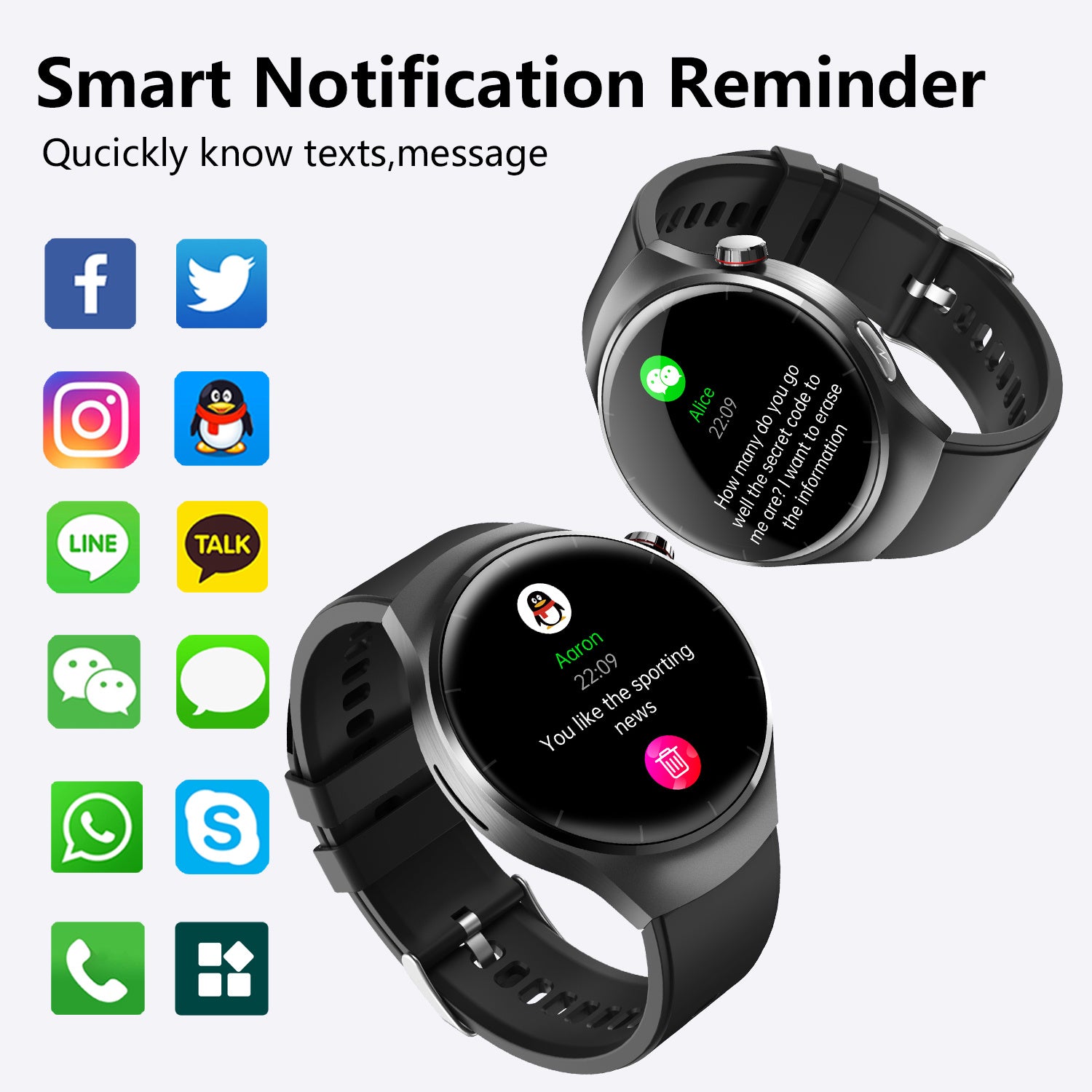 Modische Smart-Gesundheitsuhr