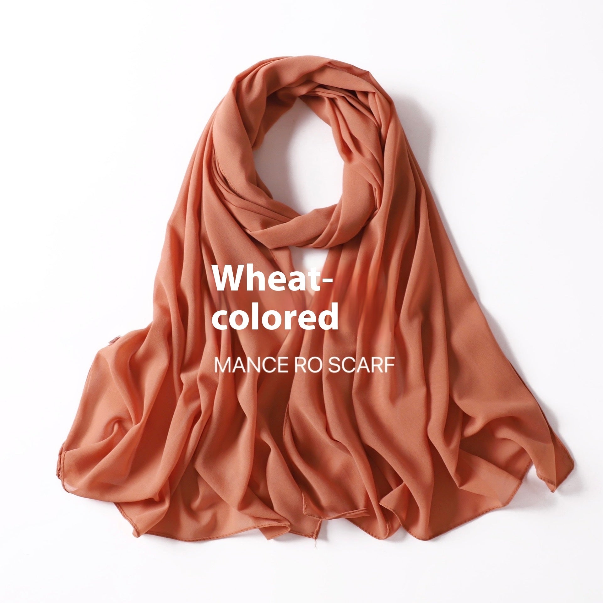 Foulard en mousseline de soie perlée