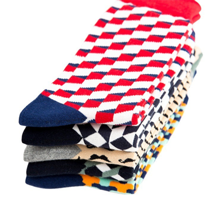 Men’s Casual Mid-Calf Cotton Socks