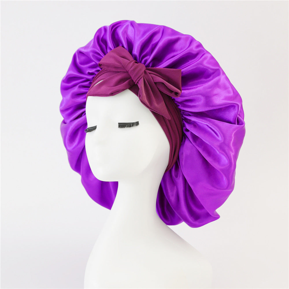 Silk Satin Bonnet for Curly Hair