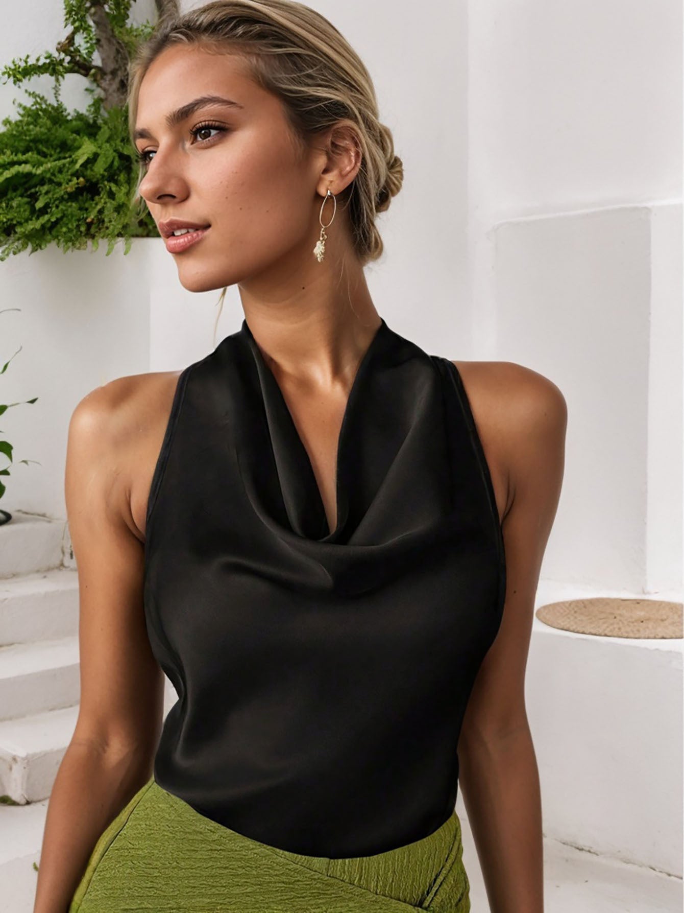 Elegant Halter Backless Vest Top