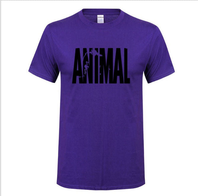 Men’s Summer Fitness Cotton Print Tee