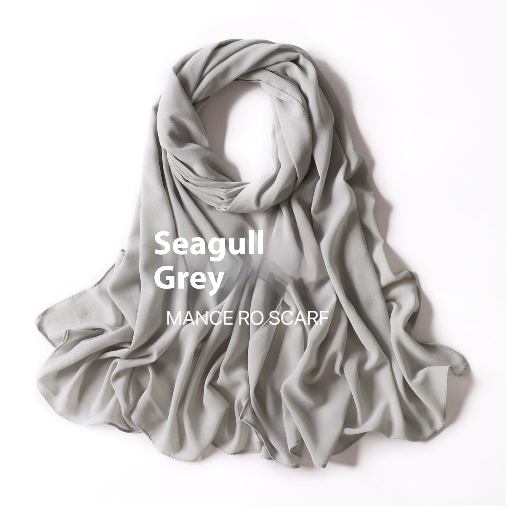 Foulard en mousseline de soie perlée