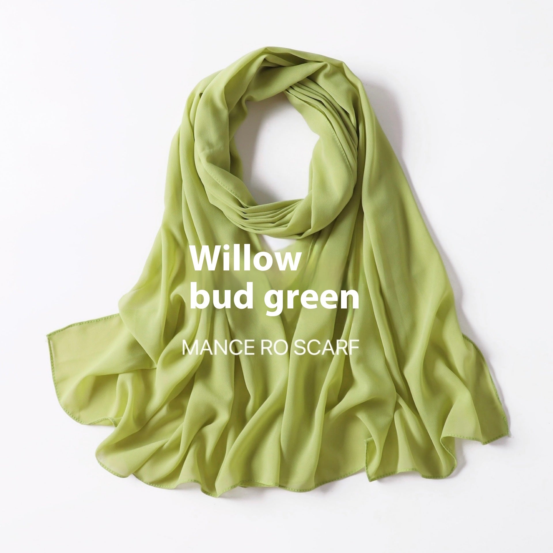 Foulard en mousseline de soie perlée