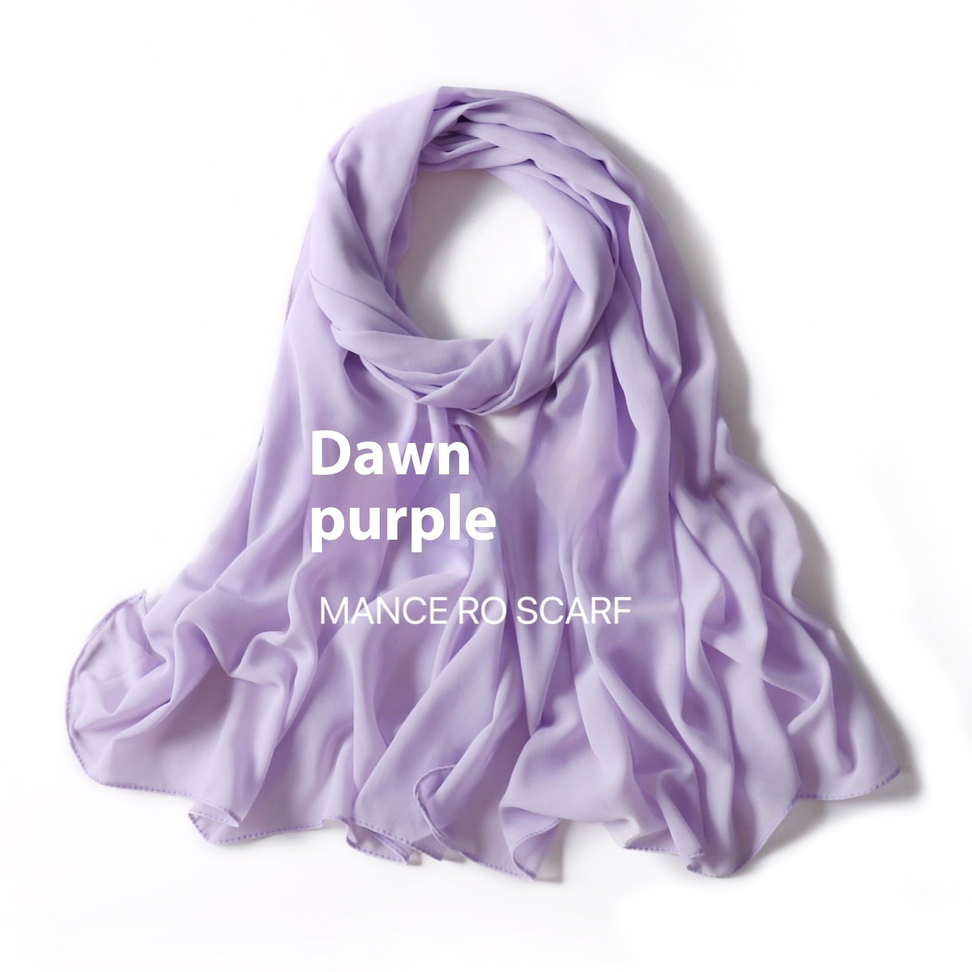Foulard en mousseline de soie perlée