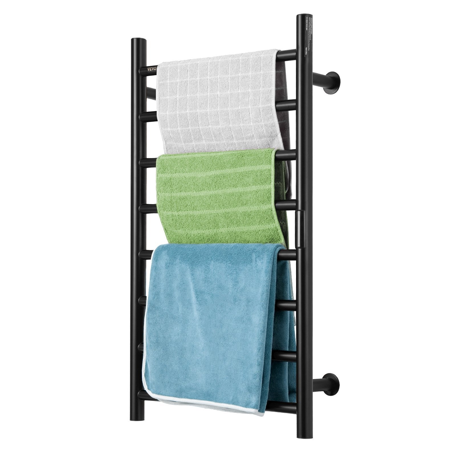 VEVOR 8-Bar Handtuchwärmer zur Wandmontage