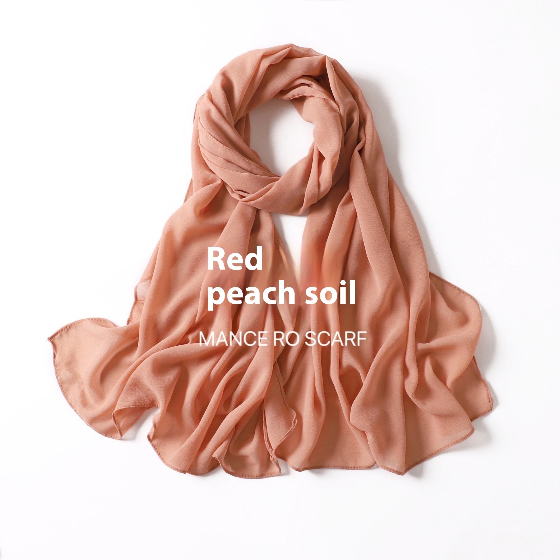 Foulard en mousseline de soie perlée
