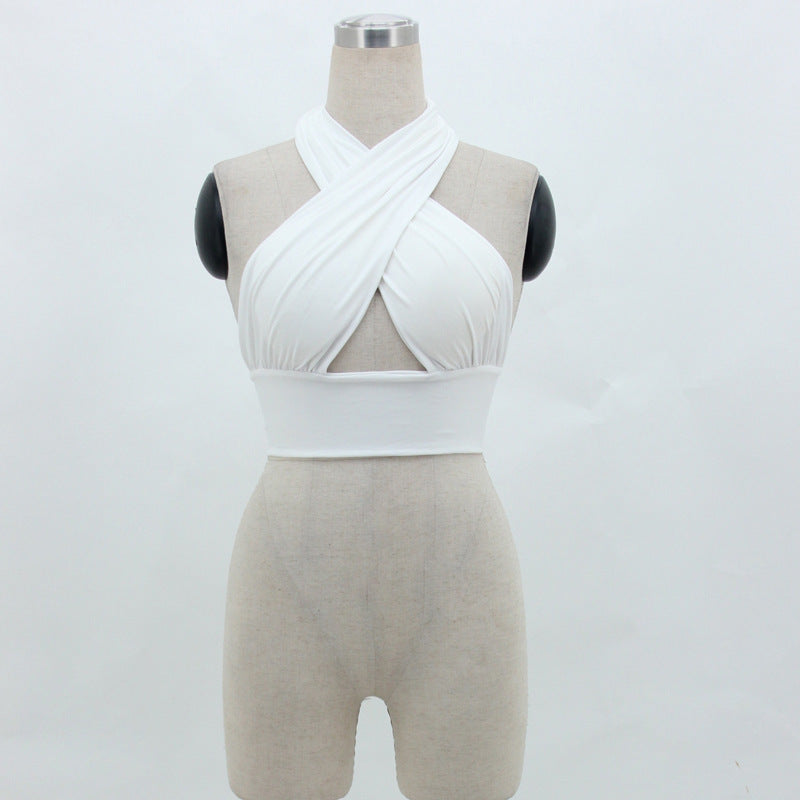 Halter Neck Backless Tank Top Women
